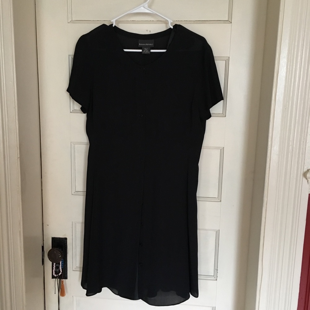 Banana republic silk 2 piece sheer dress size 8